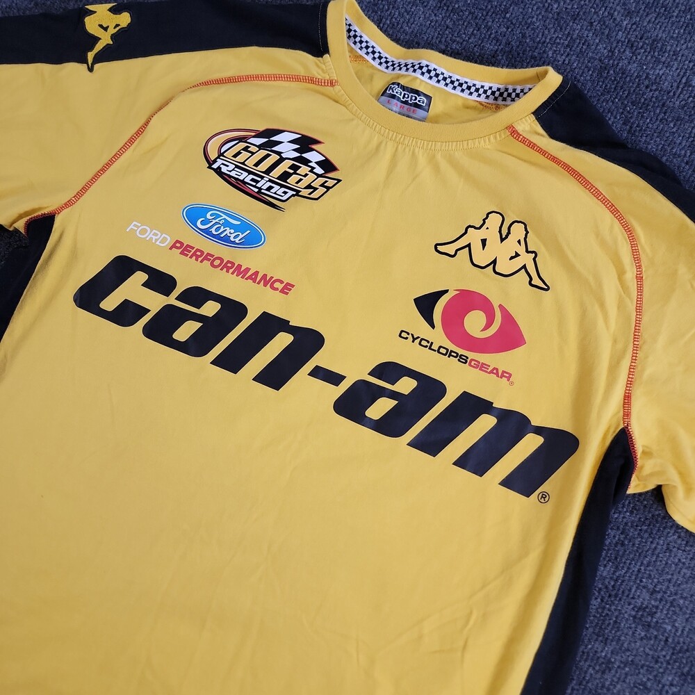 Kappa Can-Am GoFas Racing Ford Performance Black/Yellow T-shirt Men’s  Large